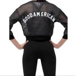 Good American Mesh Crop Top